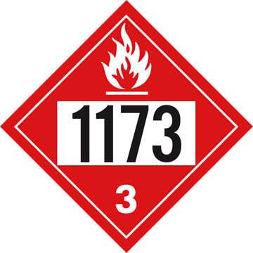 1173 Placard - Class 3 Flammable Liquid