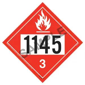 1145 Placard - Class 3 Flammable Liquid
