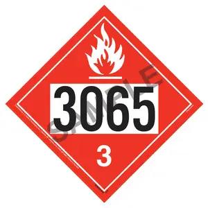3065 Placard - Class 3 Flammable Liquid