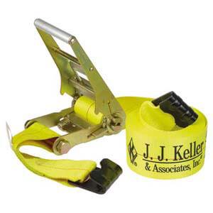 J. J. Keller® 4" Wide Ratchet Strap w/Flat Hooks