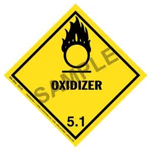 Class 5 Oxidizer Labels