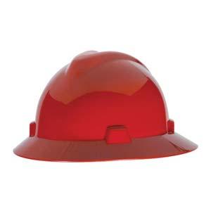 MSA V-Gard® Fas-Trac Ratchet Suspension System Hard Hat