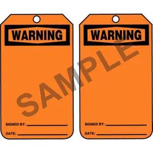 Warning - OSHA Safety Tag
