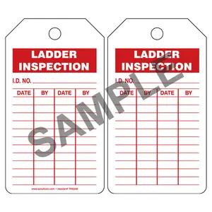 Ladder Inspection and Record - Safety Tag