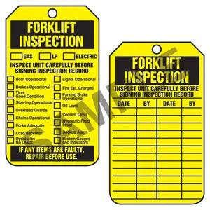 Forklift Inspection - Safety Tag
