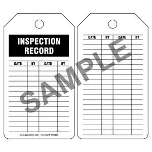 Inspection Record - Safety Tag