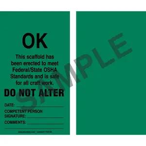 OK: Do Not Alter - Safety Tag