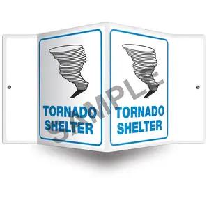 Tornado Shelter Sign - 3D Projection