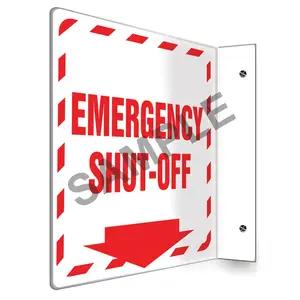 Emergency Shut-Off Sign - Projection