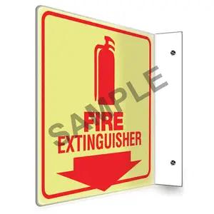Fire Extinguisher Sign - Projection, Glow In The Dark