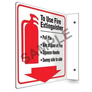To Use Fire Extinguisher Sign - Projection