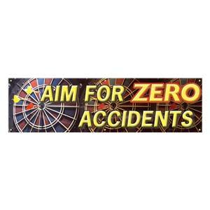 Aim For Zero Accidents Safety Banner