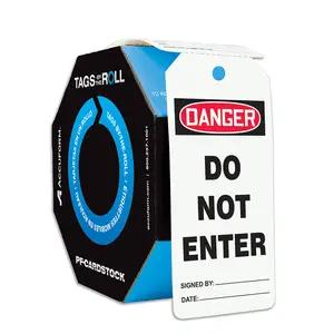 Danger: Do Not Enter - OSHA Safety Tag: Tags By-The-Roll