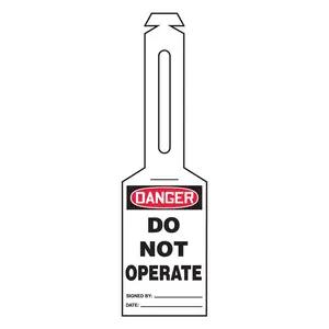 Danger: Do Not Operate - OSHA Safety Tag: Loop 'n Strap Tags