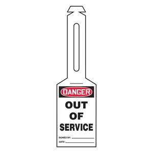 Danger: Out Of Service - OSHA Safety Tag: Loop 'n Strap Tags