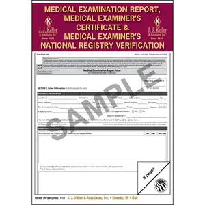 Medical Examination Report, Certificate, & National Registry Verification – Retail Packaging