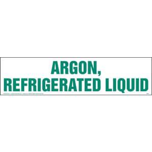 Argon, Refrigerated Liquid Sign