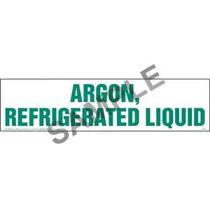 Argon, Refrigerated Liquid Sign