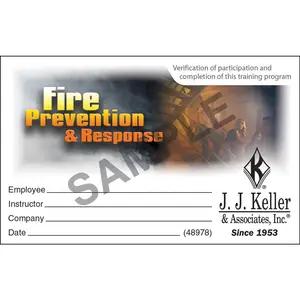 Fire Prevention & Response: What Employees Need to Know – Wallet Card