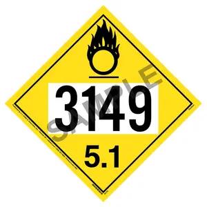 3149 Placard - Division 5.1 Oxidizer