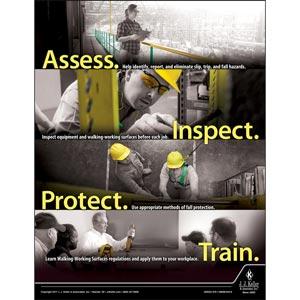 Walking-Working Surfaces: What Employees Need to Know - Awareness Poster