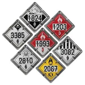 Numer-All™ Flip Placard - 7 Legend, Unpainted or White Back Plate