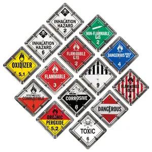 Aluminum Flip Placard - 14 Legend, Worded, Unpainted Back Plate