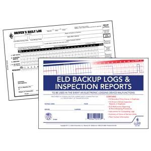ELD Backup Log Book with Detailed DVIR, 2-Ply, with Recap - Personalized