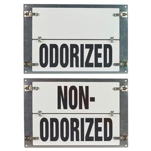 Flip-File Sign, Odorized/Non-Odorized, Medium, 2-Legend