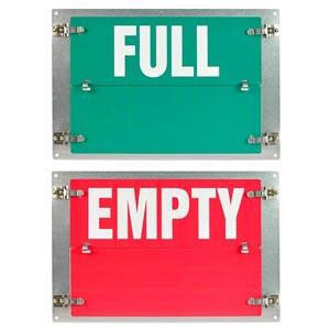 Flip-File Sign, Empty/Full, 2-Legend