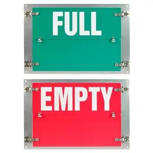 Flip-File Sign, Empty/Full, 2-Legend