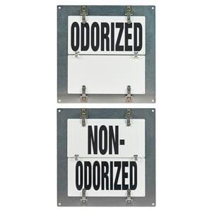Flip-File Sign, Odorized/Non-Odorized, Small, 2-Legend