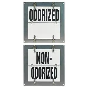 Flip-File Sign, Odorized/Non-Odorized, Small, 2-Legend