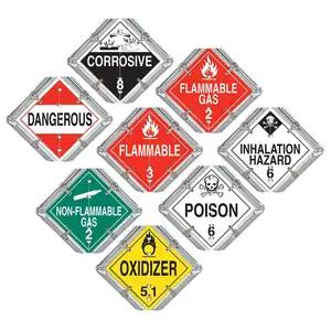 Basic Flip Placard - 8 Legend, Worded, Galvanized Steel Back Plate, 2 Clipped Corners