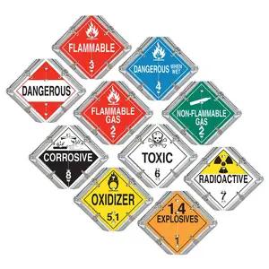 Basic Flip Placard - 10 Legend, Worded, Galvanized Steel Back Plate, 2 Clipped Corners