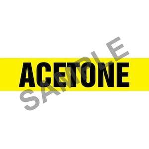 Acetone Pipe Marker - ASME/ANSI
