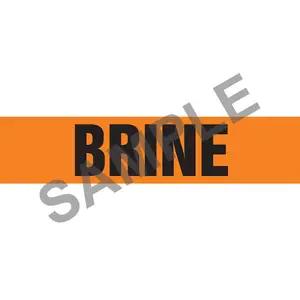 Brine Pipe Marker - ASME/ANSI