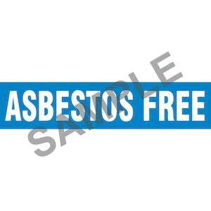 Asbestos Free Pipe Marker - ASME/ANSI