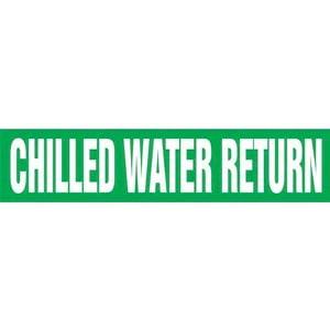 Chilled Water Return Pipe Marker - ASME/ANSI