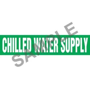 Chilled Water Supply Pipe Marker - ASME/ANSI