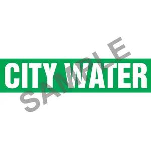 City Water Pipe Marker - ASME/ANSI