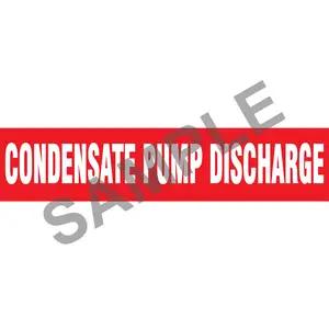 Condensate Pump Discharge Pipe Marker - ASME/ANSI