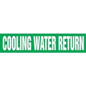 Cooling Water Return Pipe Marker - ASME/ANSI