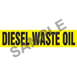 Diesel Waste Oil Pipe Marker - ASME/ANSI