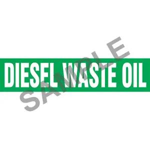 Diesel Waste Oil Pipe Marker - ASME/ANSI