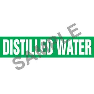 Distilled Water Pipe Marker - ASME/ANSI