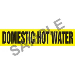 Domestic Hot Water Pipe Marker - ASME/ANSI