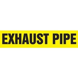 Exhaust Pipe - Pipe Marker - ASME/ANSI