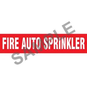 Fire Auto Sprinklers Pipe Marker - ASME/ANSI