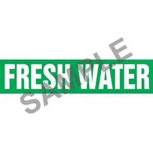 Fresh Water Pipe Marker - ASME/ANSI